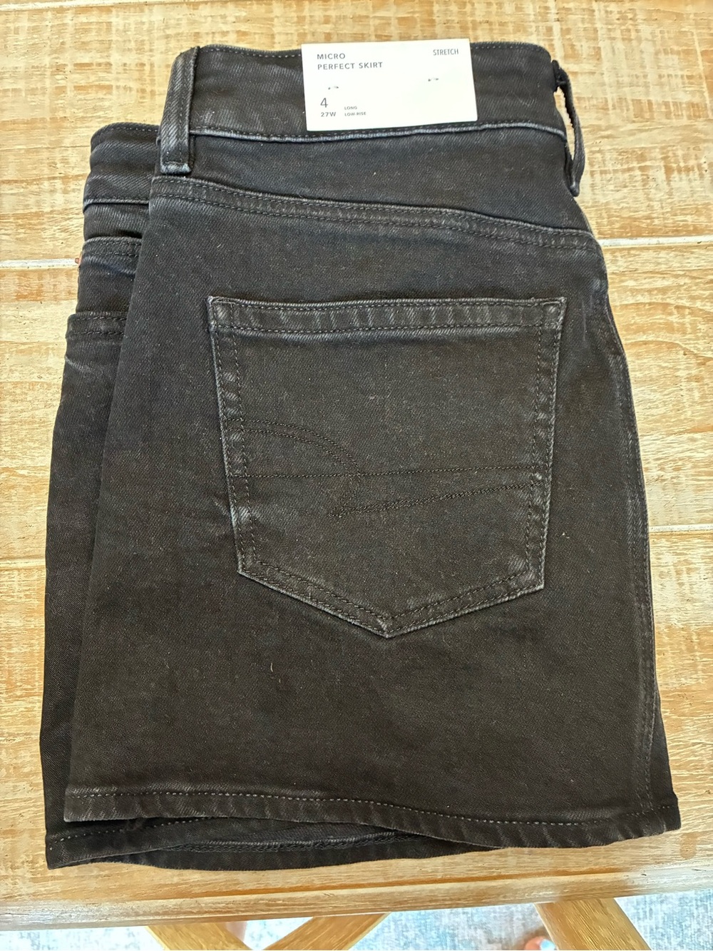2 American Eagle Outfitters Black Mini Skirts - sizes 2 and 4. Tags on size 4.